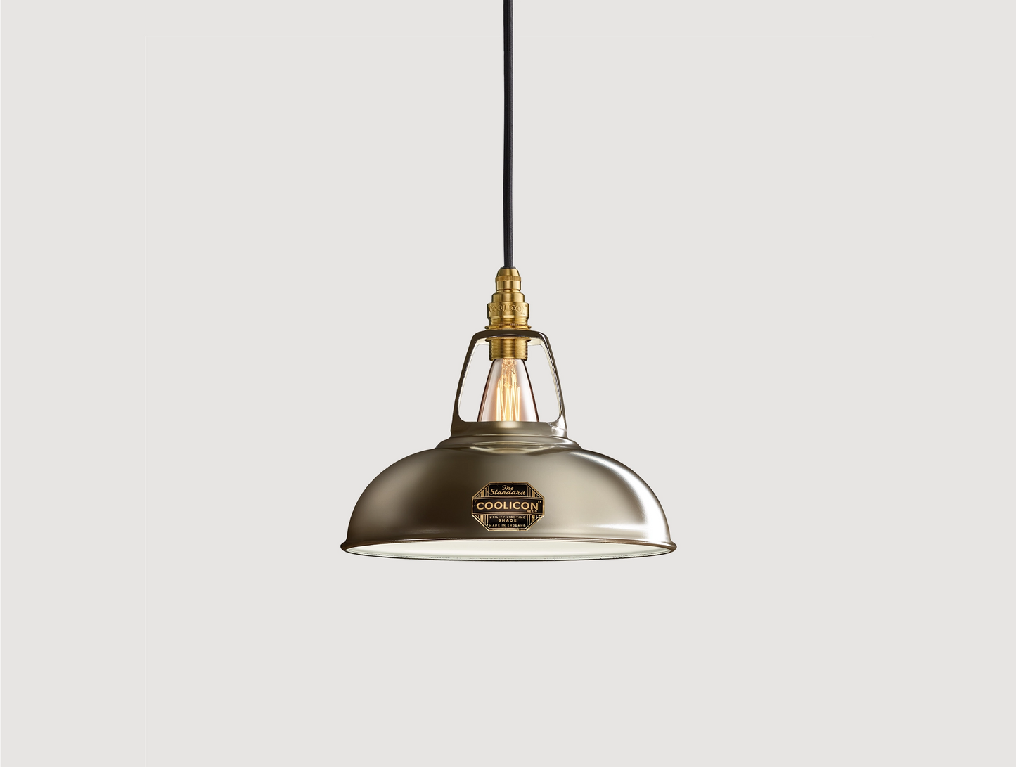 An Original Antinium shade hanging over a grey background