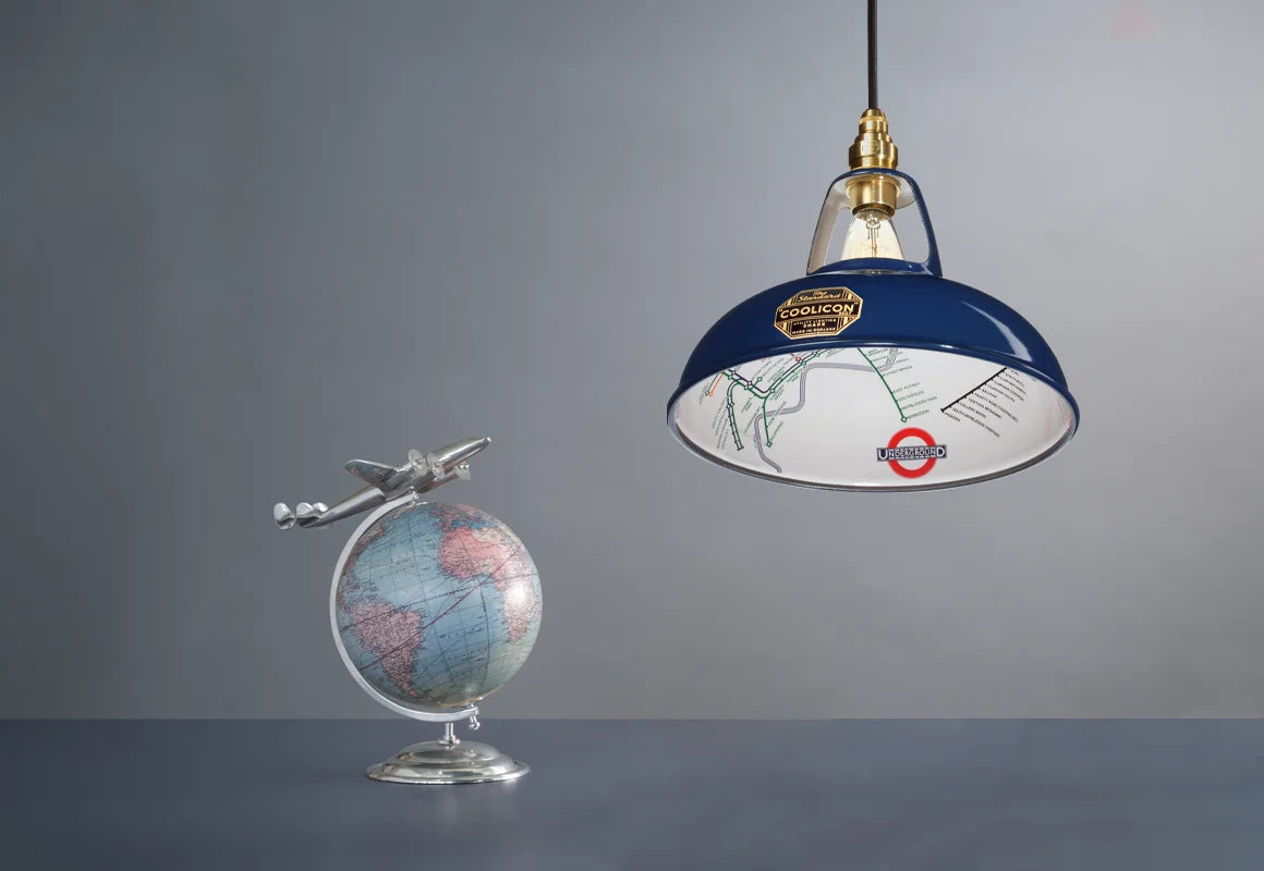 Piccadilly Line Blue Lampshade