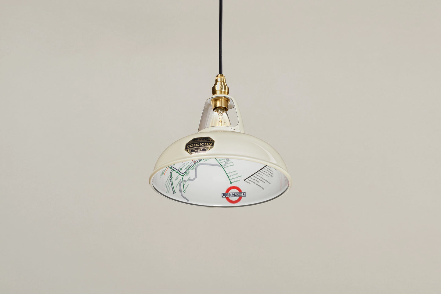 Original Paper Cream Lampshade & Suspension Set