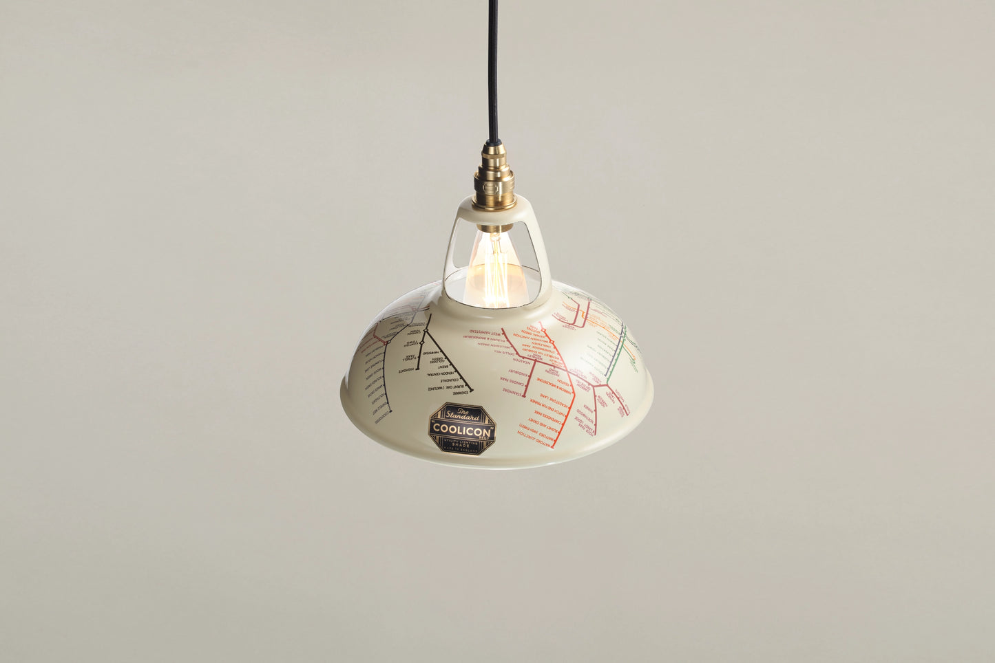 Original Underground Map Lampshade & Suspension Set