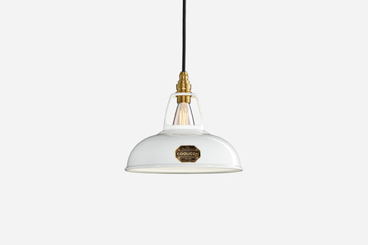 Original White Lampshade & Suspension Set