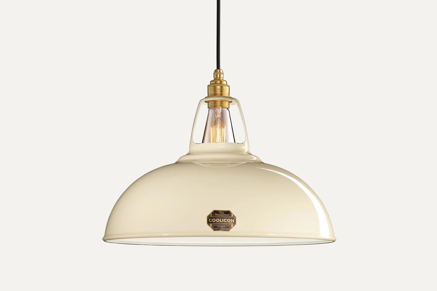 Large Classic Cream Lampshade & Suspension Set