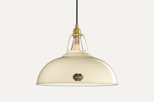 Large Classic Cream Lampshade & Suspension Set
