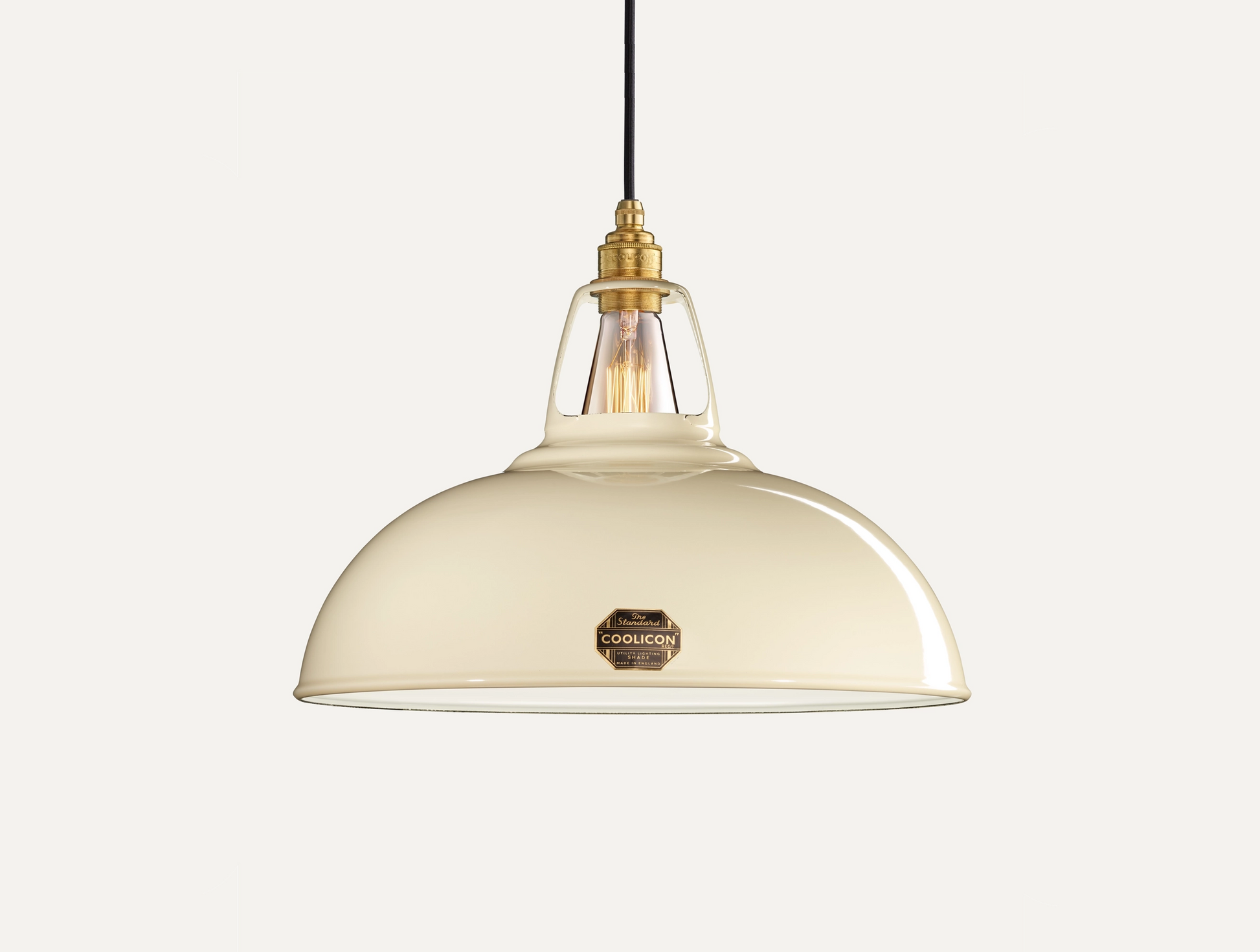 Extra large cream shop lampshade