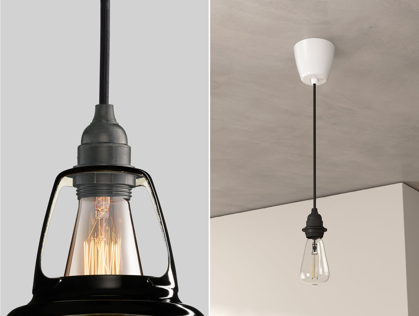 Northern Line Black Lampshade