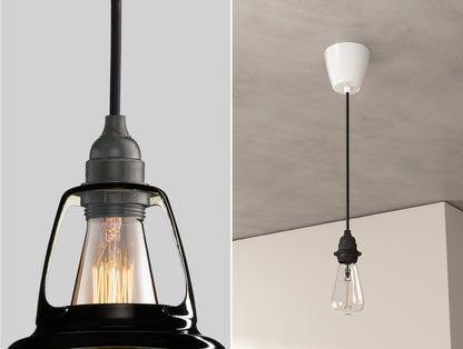 Northern Line Black Lampshade