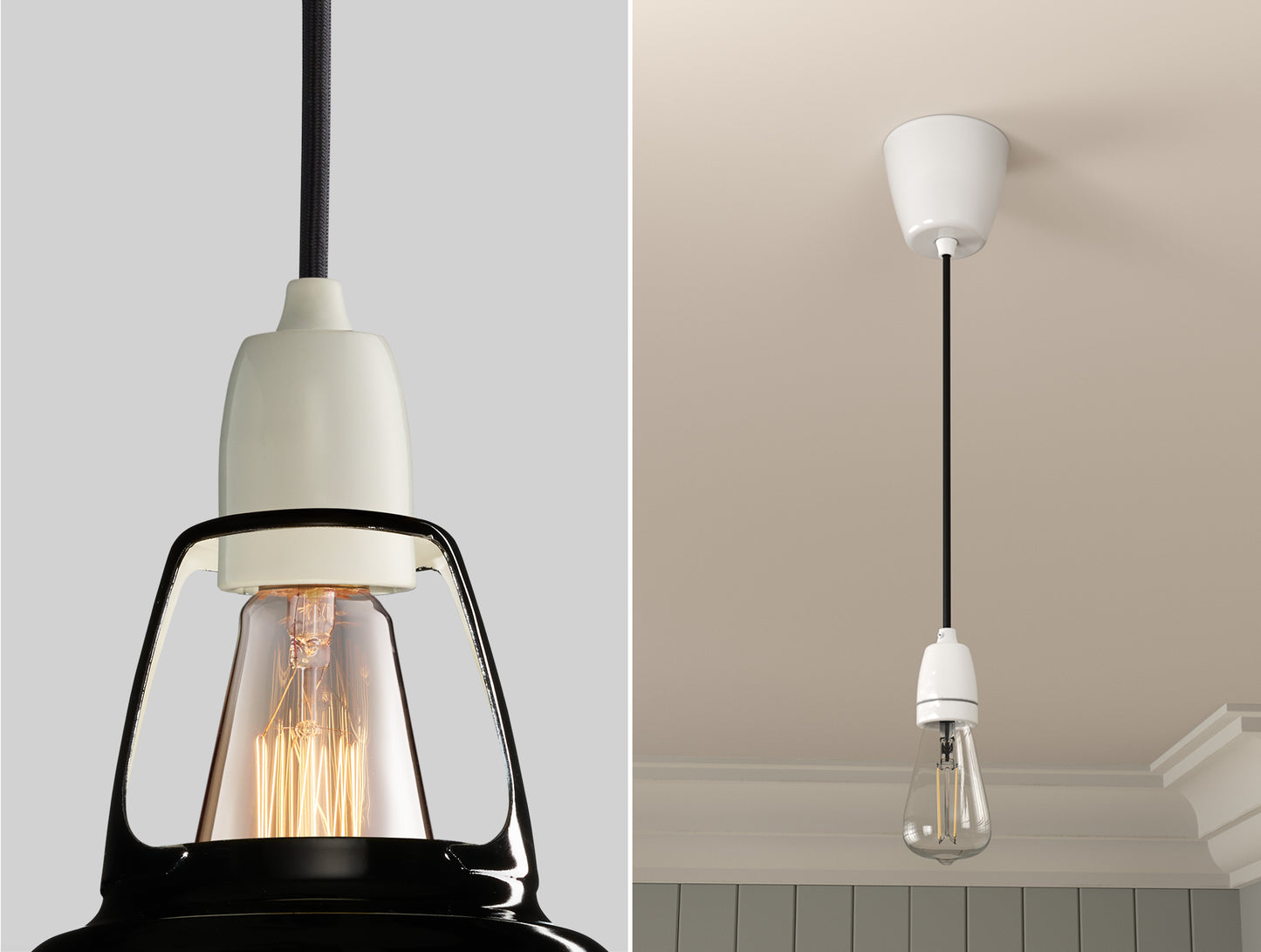 Northern Line Black Lampshade