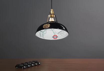 Northern Line Black Lampshade