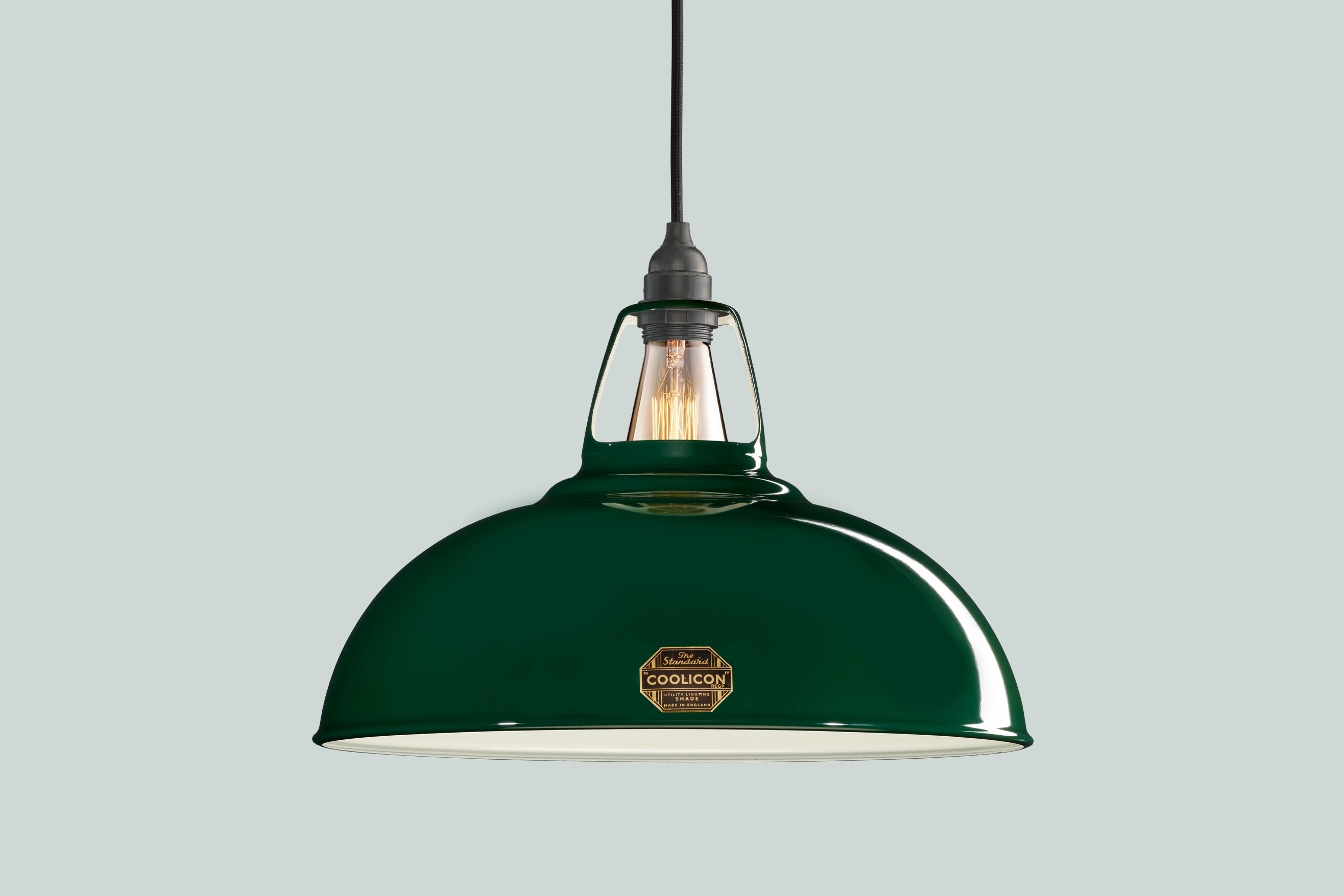 An Original Green Coolicon Large lampshade
