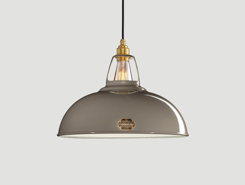 Original Grey Lampshade Large Size Enamel Lighting Coolicon