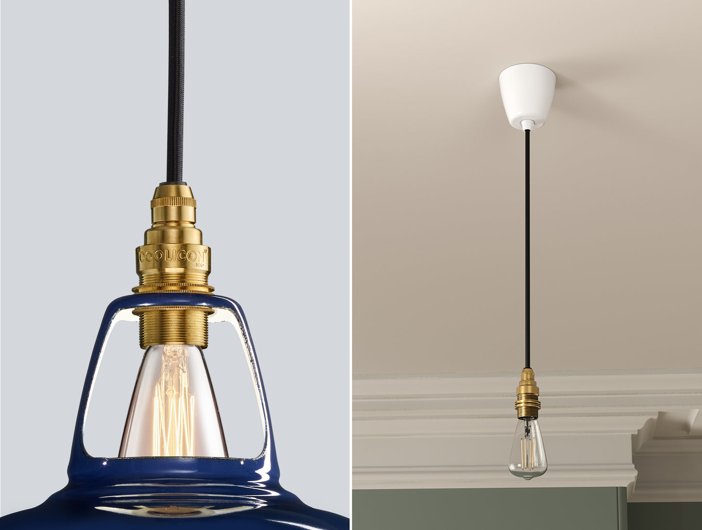 Royal Blue Lampshade