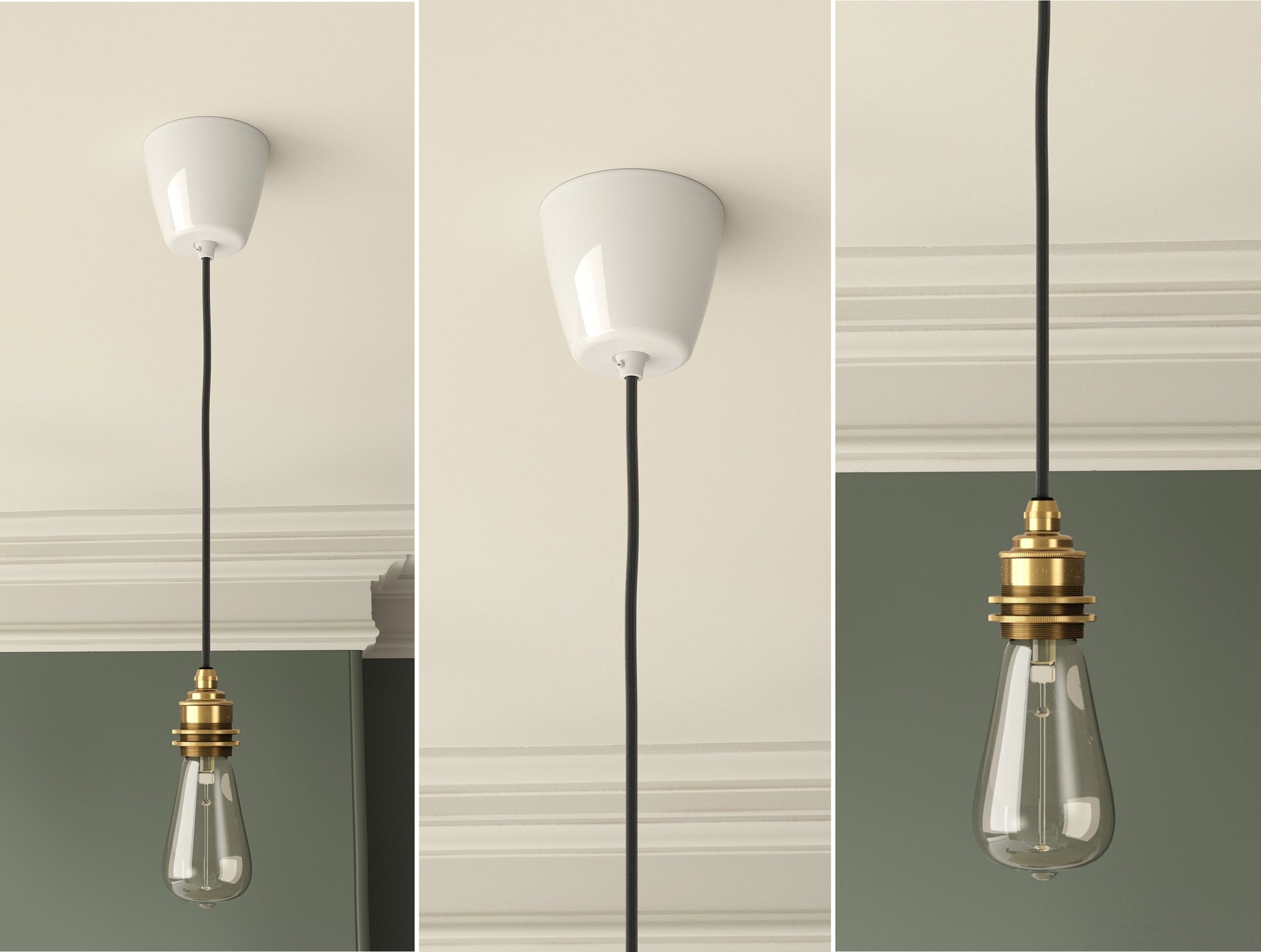 Pendant bulb online holder brass