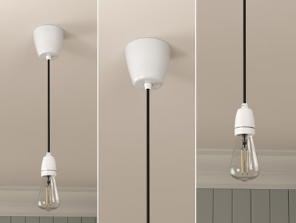 E27 Suspension Set - Contemporary Porcelain