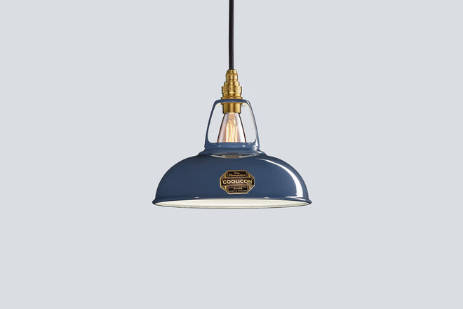 Selvedge Blue Lampshade - Large Size - Coolicon Lighting