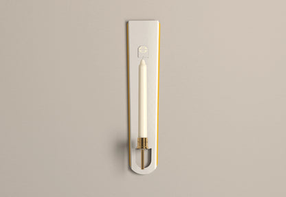 Deep Yellow Candle Sconce