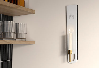 Jet Black Candle Sconce