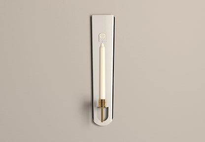 Jet Black Candle Sconce