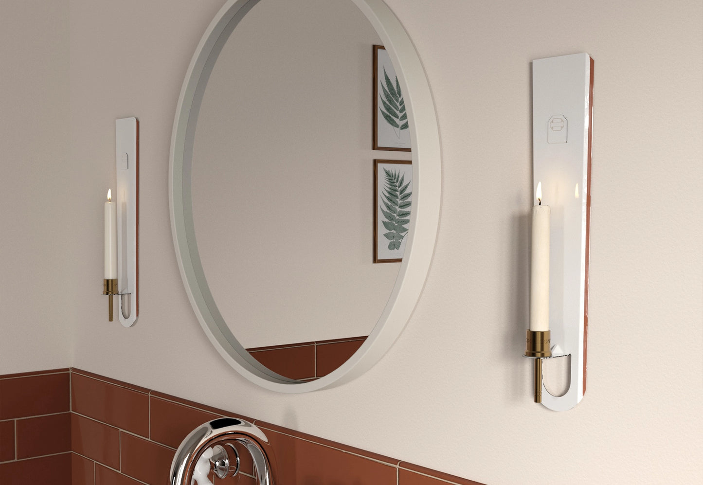 Terracotta Candle Sconce