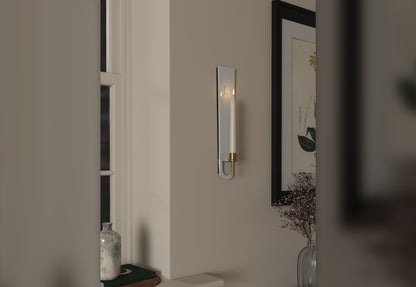 Jet Black Candle Sconce
