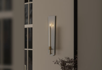 Jet Black Candle Sconce