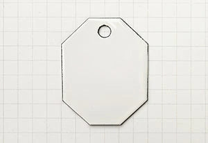 An Original White colour Vitreous Enamel swatch sample from Coolicon Lighting.
