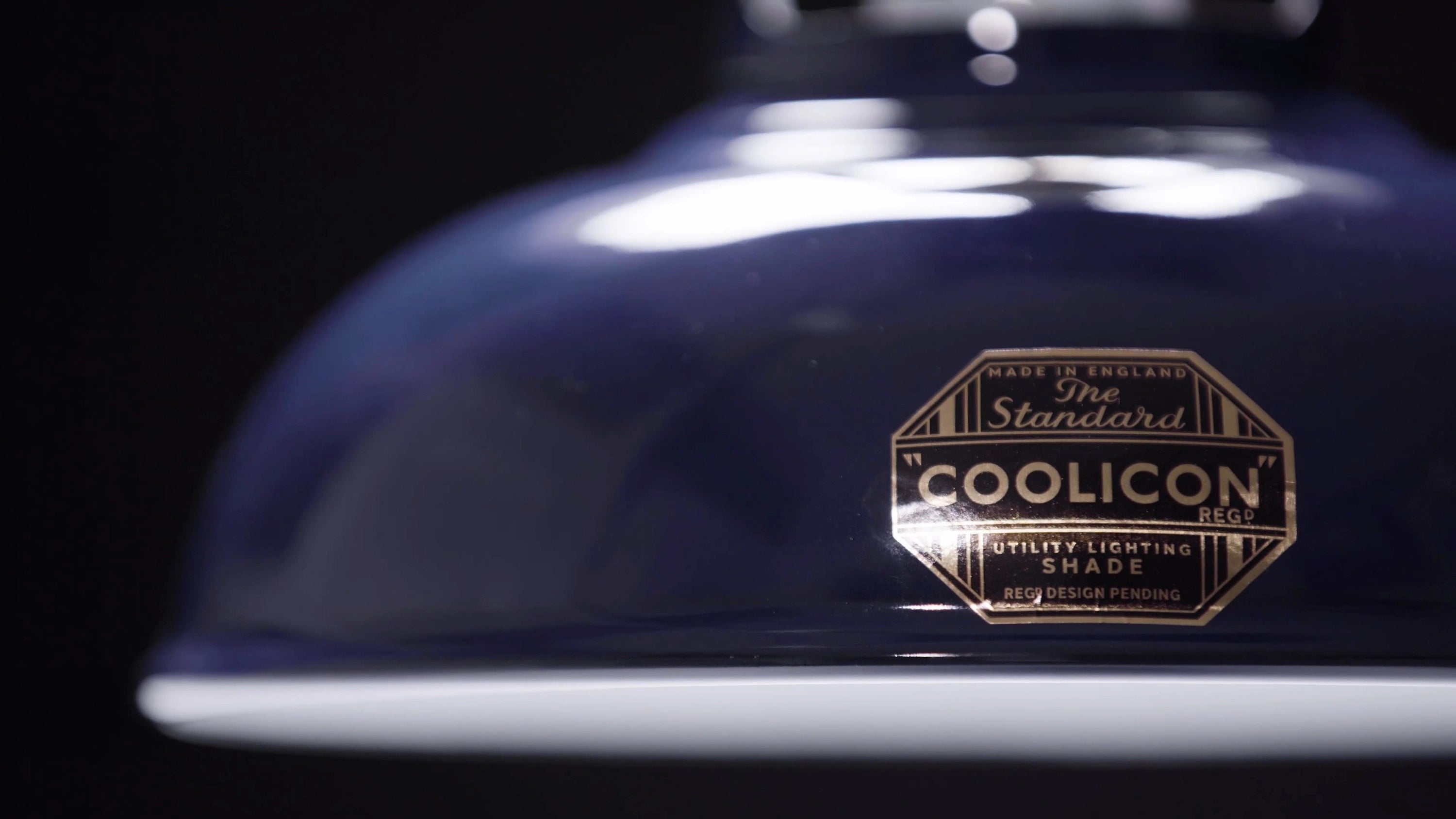 A video showing various close ups of the Royal Blue lampshade