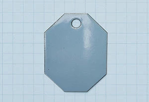 A Sky Blue colour Vitreous Enamel swatch sample from Coolicon Lighting.