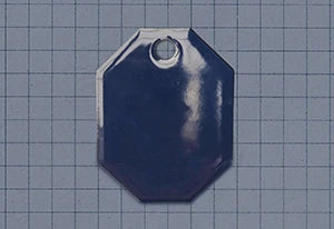 A Royal Blue colour Vitreous Enamel swatch sample from Coolicon Lighting.