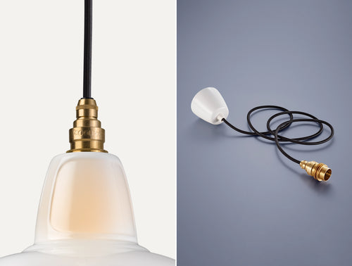 Brass wire shop lamp shade